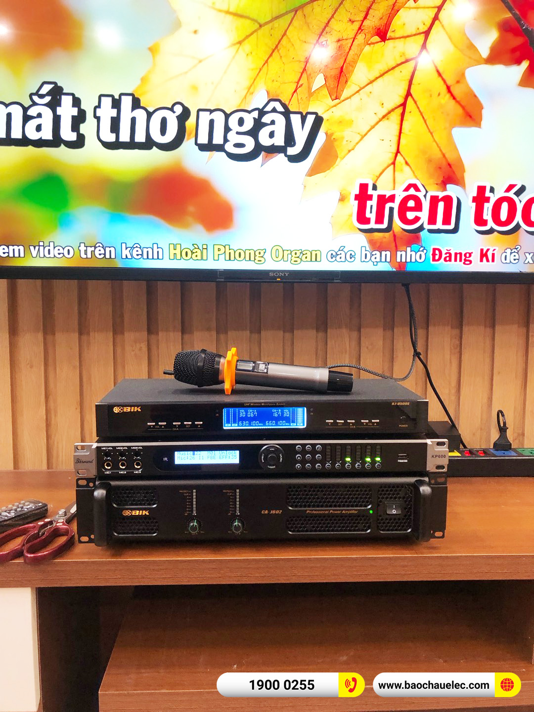 Lắp đặt dàn karaoke Domus hơn 36tr cho chị Mai tại Hà Nội