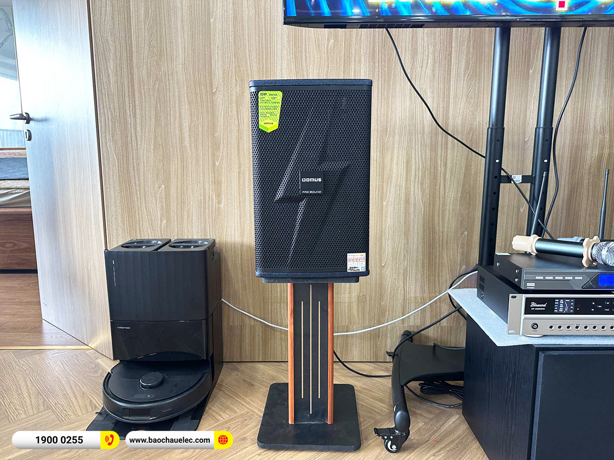 Lắp đặt dàn karaoke Domus hơn 26tr cho chị Nga tại Hà Nội