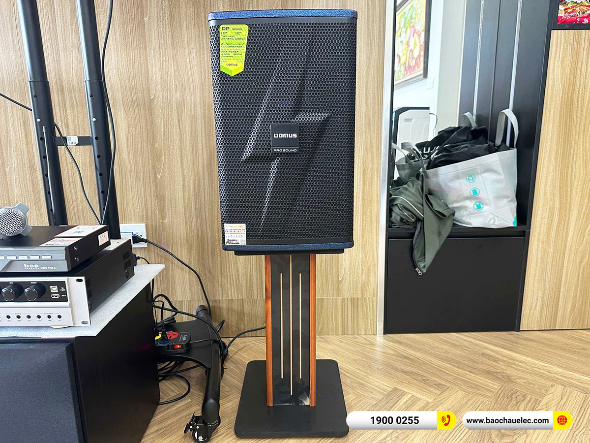 Lắp đặt dàn karaoke Domus hơn 26tr cho chị Nga tại Hà Nội