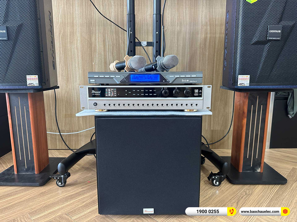 Lắp đặt dàn karaoke Domus hơn 26tr cho chị Nga tại Hà Nội