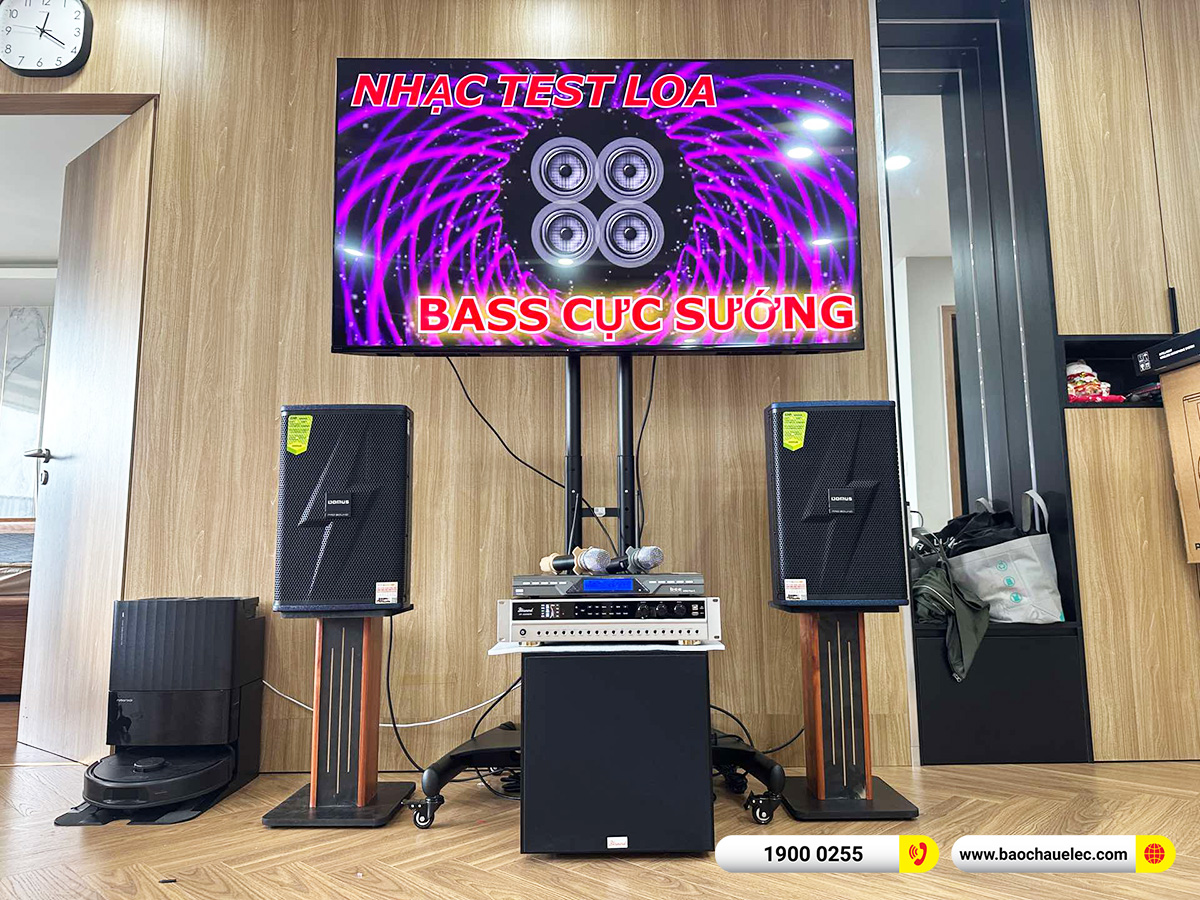 Lắp đặt dàn karaoke Domus hơn 26tr cho chị Nga tại Hà Nội