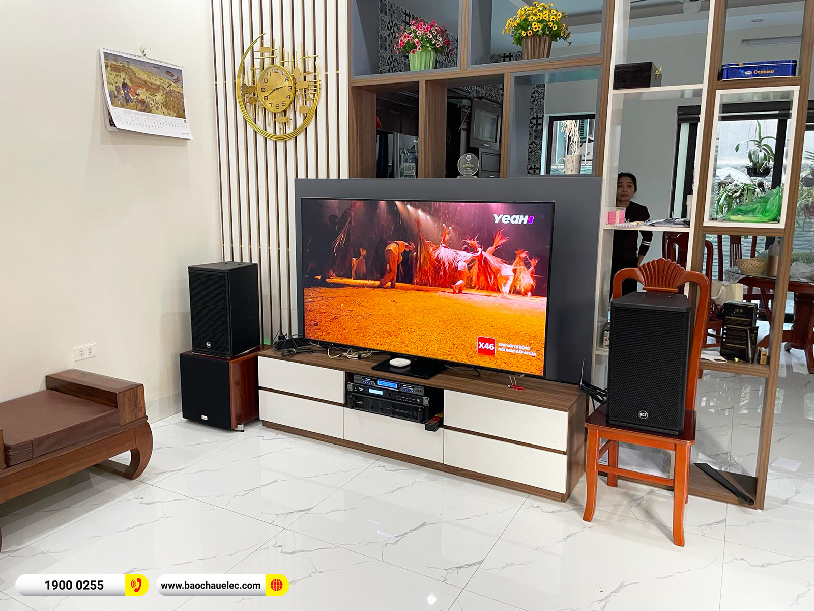 Lắp đặt dàn karaoke RCF hơn 47tr cho chị Thảo tại Hà Nội