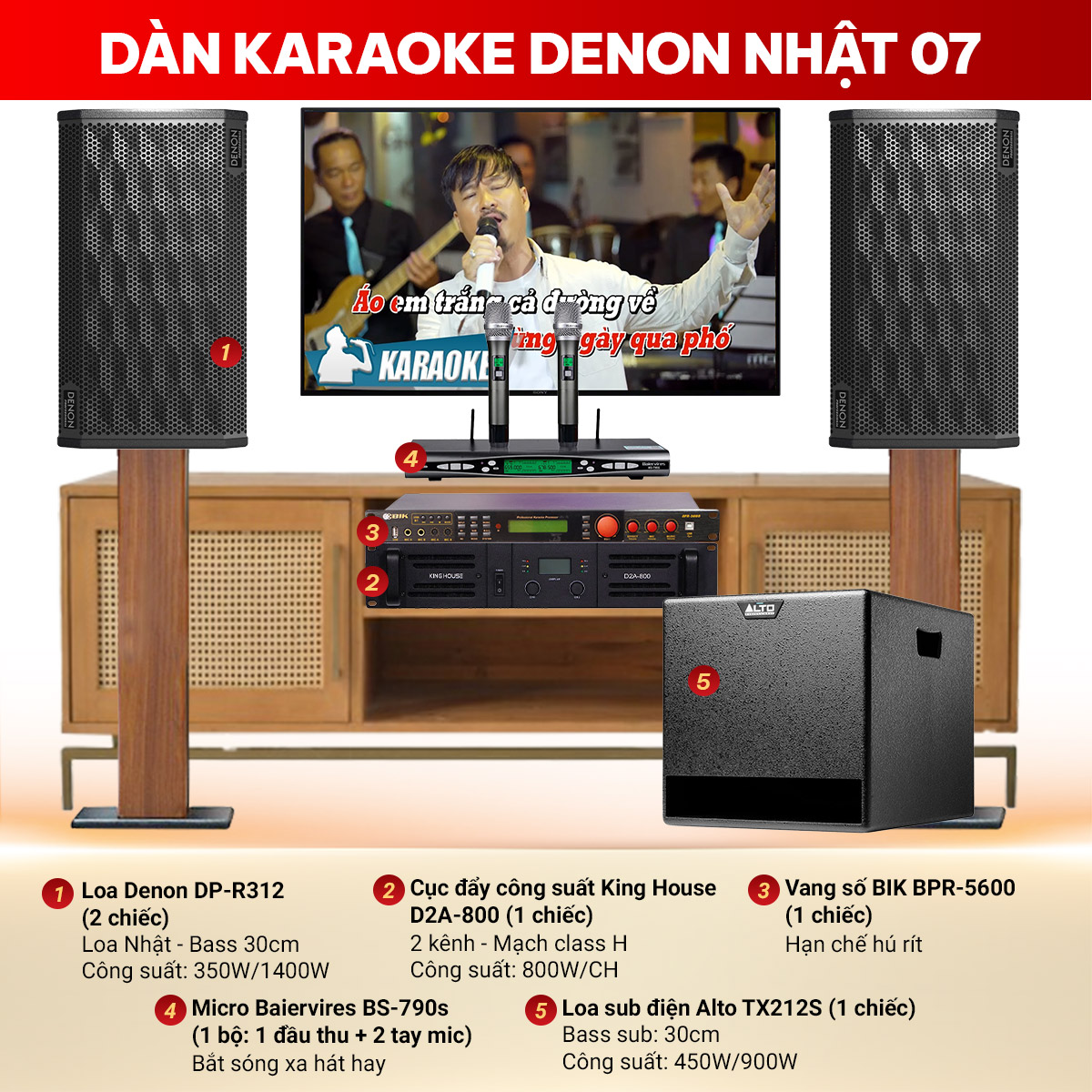 Dàn karaoke Denon Nhật 07