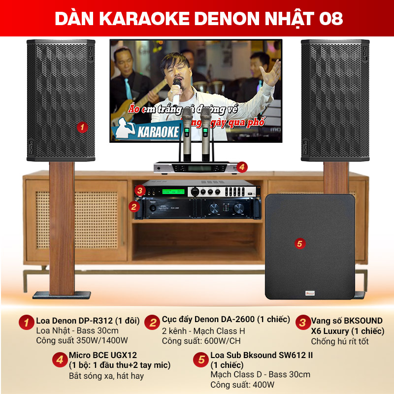 Dàn karaoke Denon Nhật 08