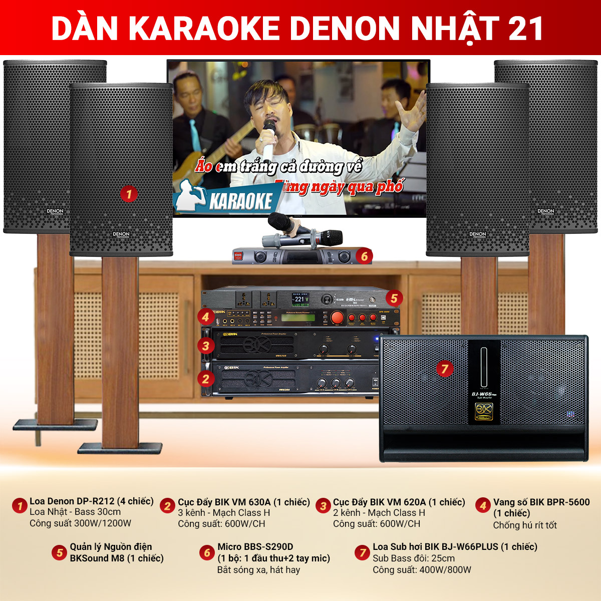 Dàn karaoke Denon Nhật 21