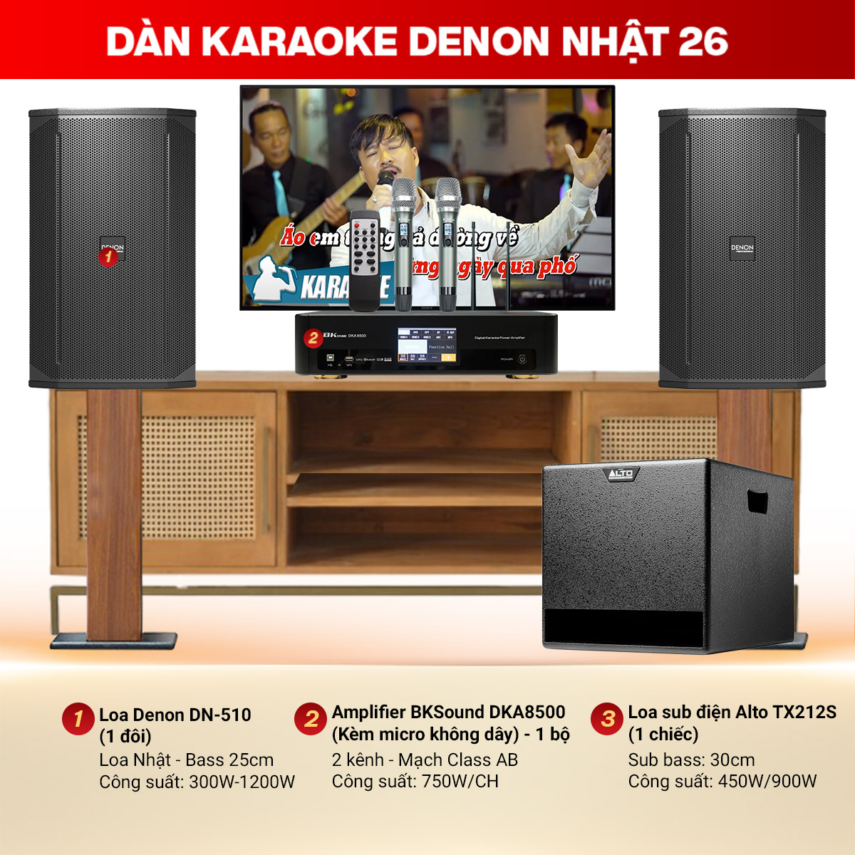 Dàn karaoke Denon Nhật 26