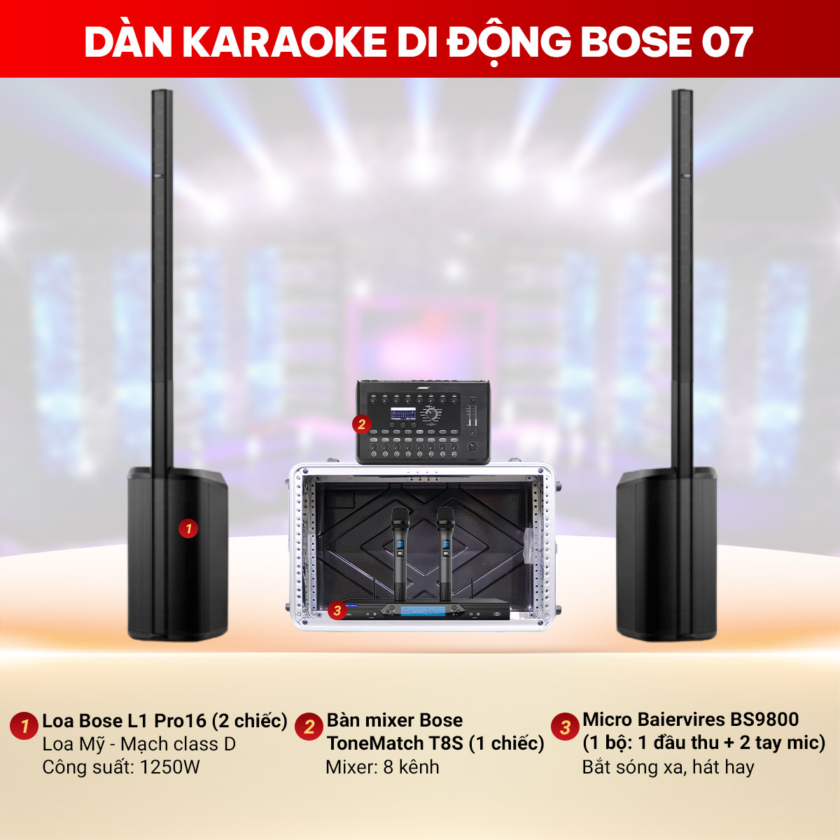 Dàn karaoke di động Bose 07