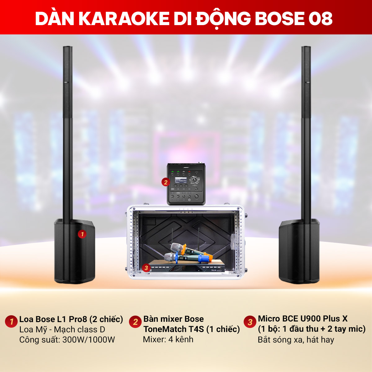 Dàn karaoke di động Bose 08