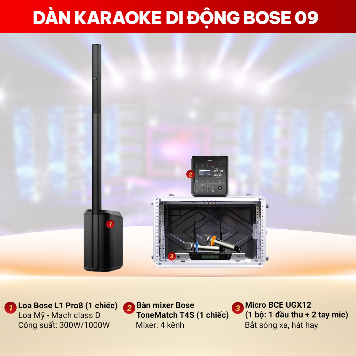 Dàn karaoke di động Bose 09