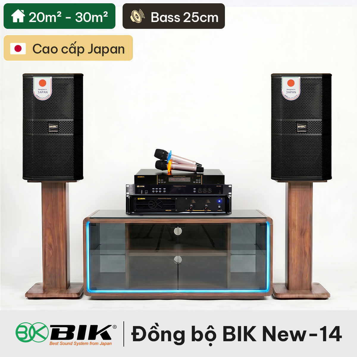 Dàn karaoke đồng bộ BIK New 2026-14 (BIK BBK-S310, BIK VM620A, BIK BPR-5800, BIK VK- M51)