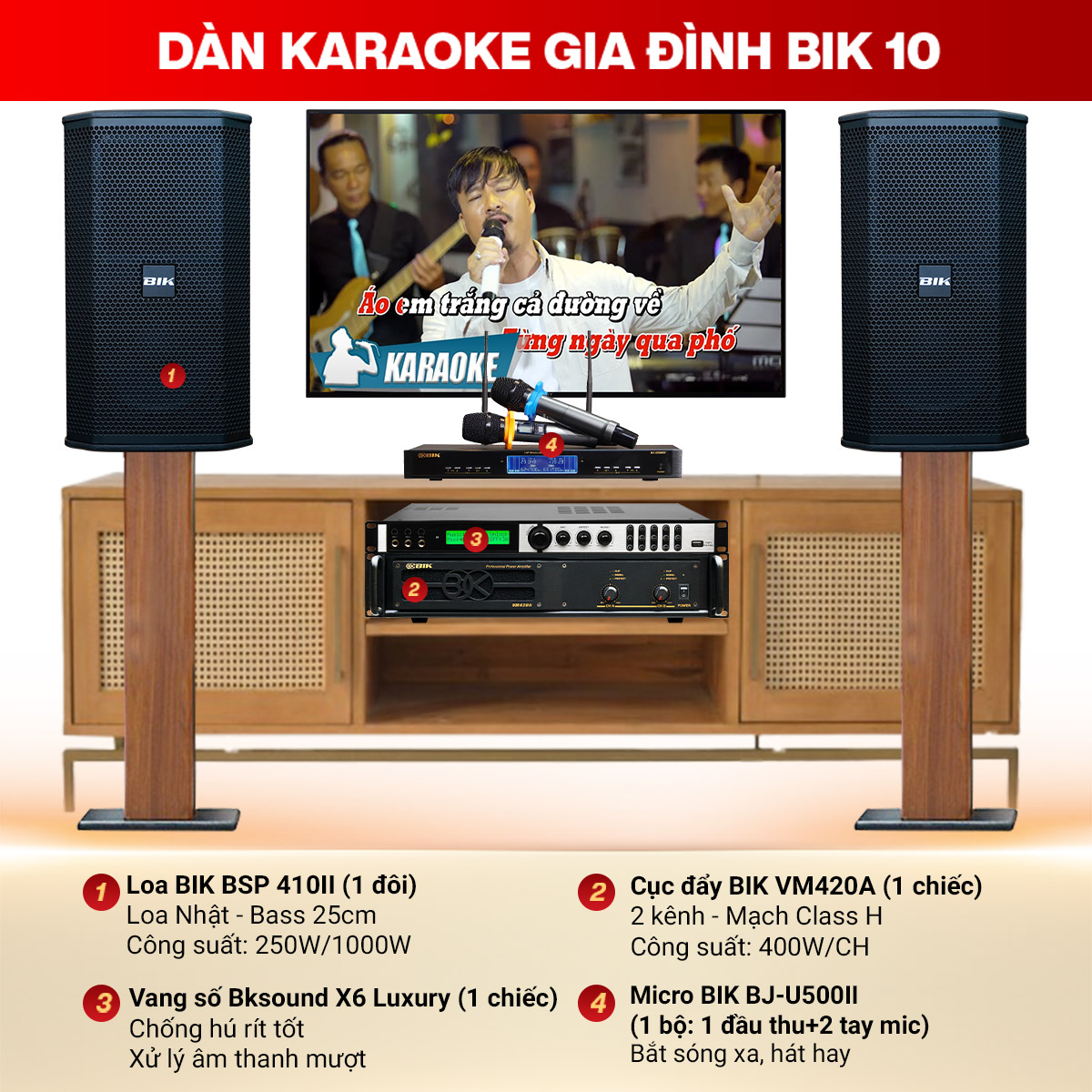 Dàn karaoke gia đình BIK 10