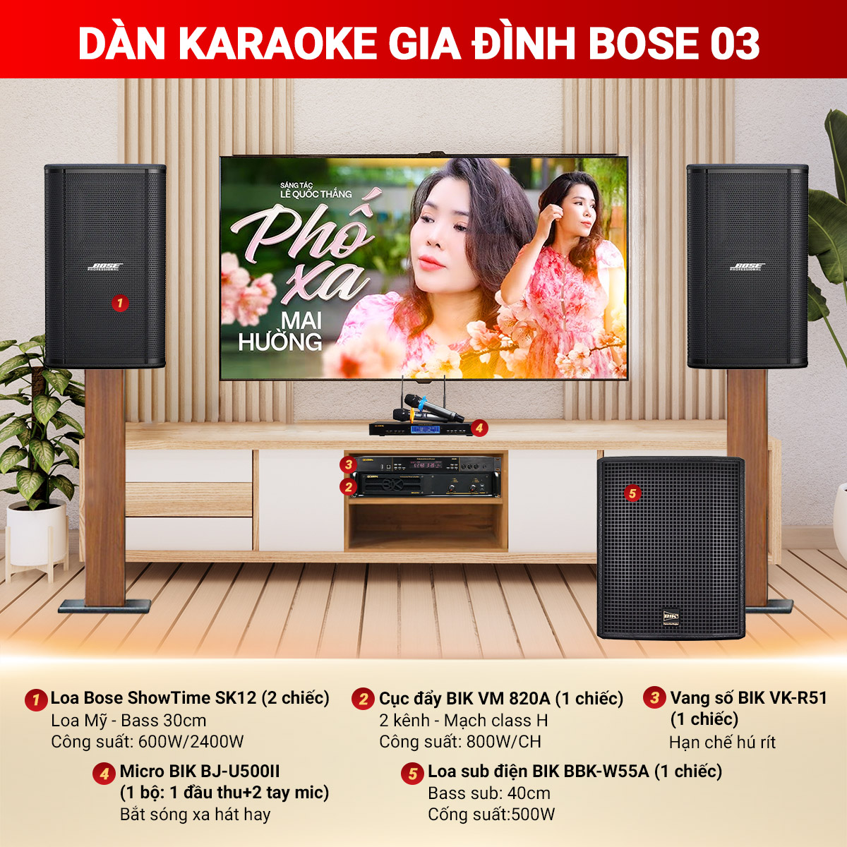 Dàn karaoke gia đình Bose 03
