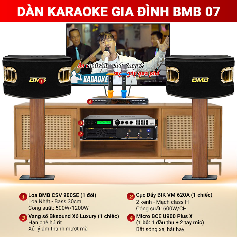 Dàn karaoke gia đình BMB07