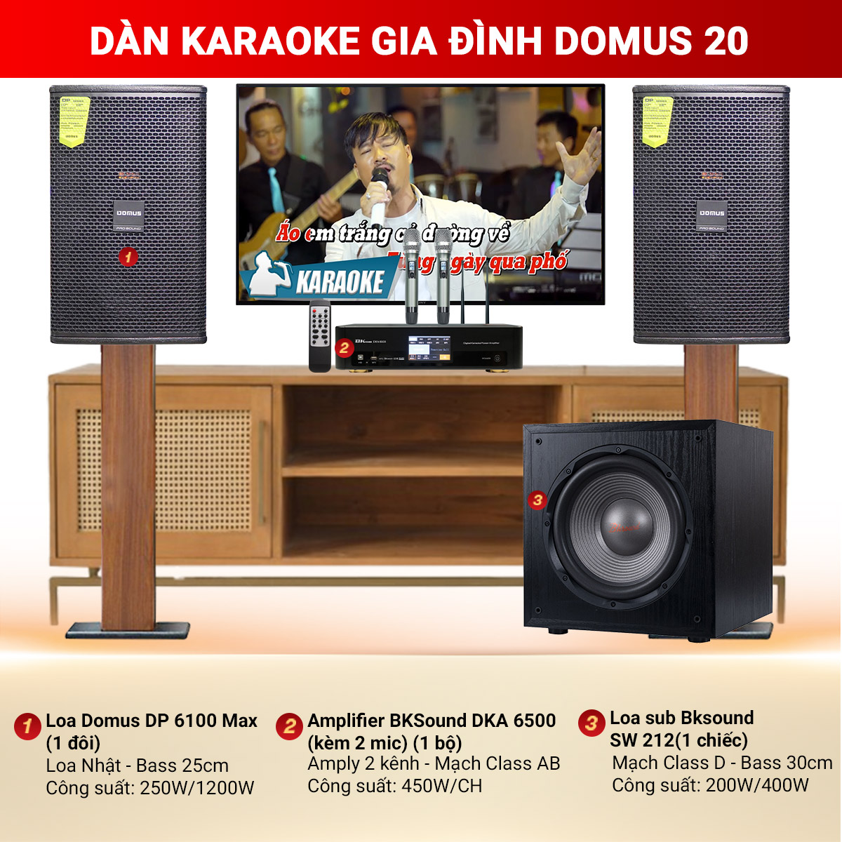 Dàn Karaoke Gia Đình Domus 20