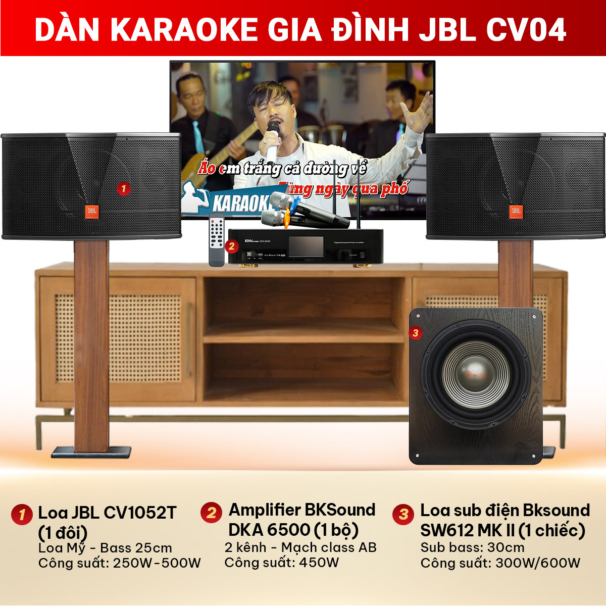 Dàn karaoke gia đình CV04 - 2025