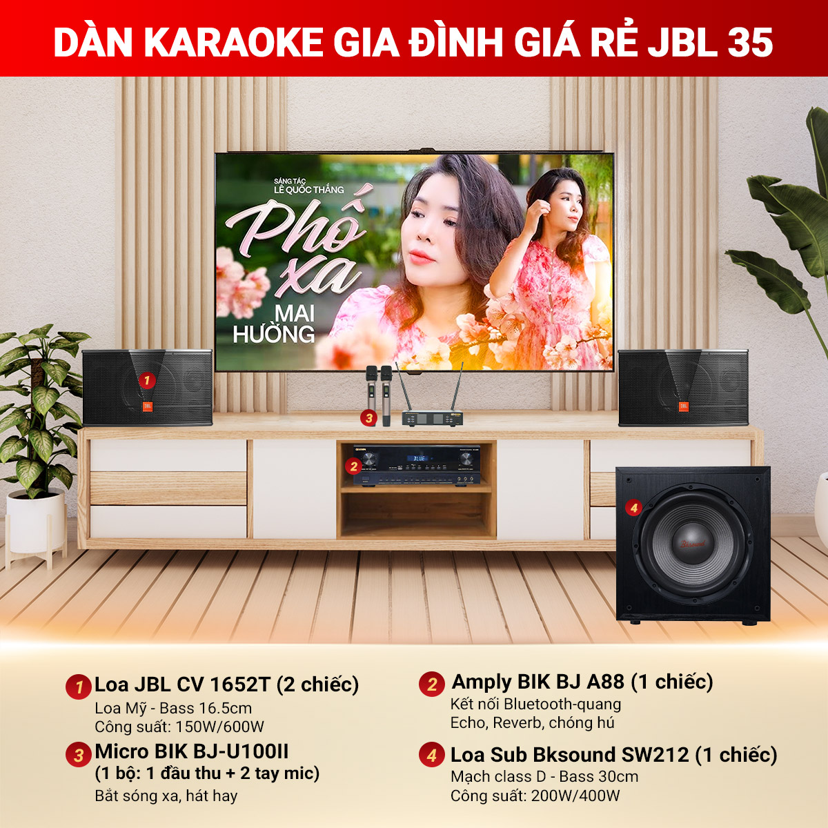 Dàn karaoke JBL giá rẻ 35