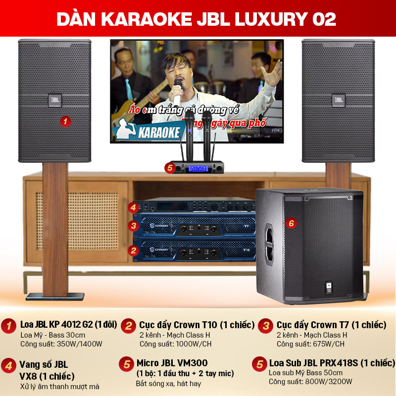 Dàn karaoke JBL Luxury 02