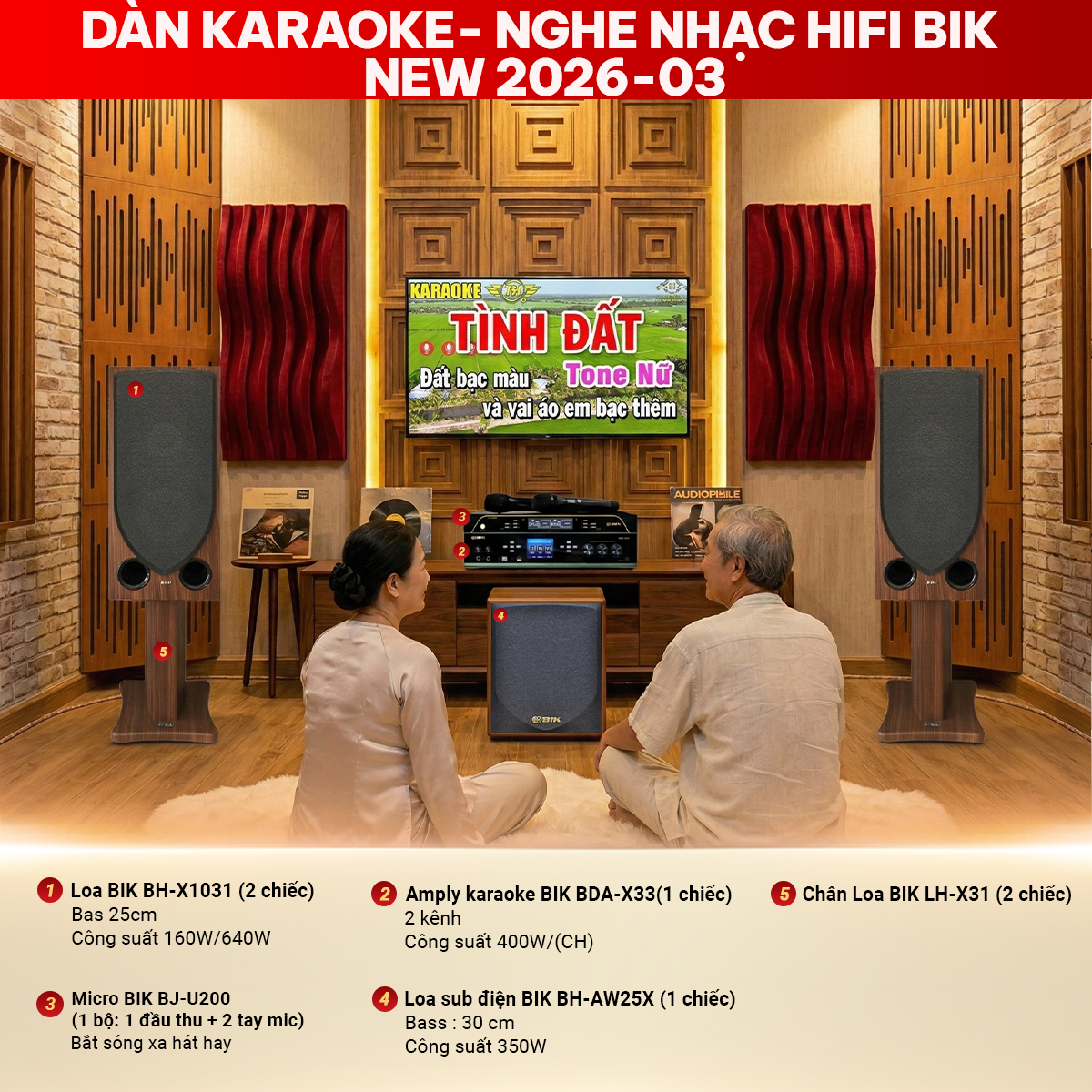 Dàn karaoke-Nghe Nhạc Hifi BIK New 2026-03