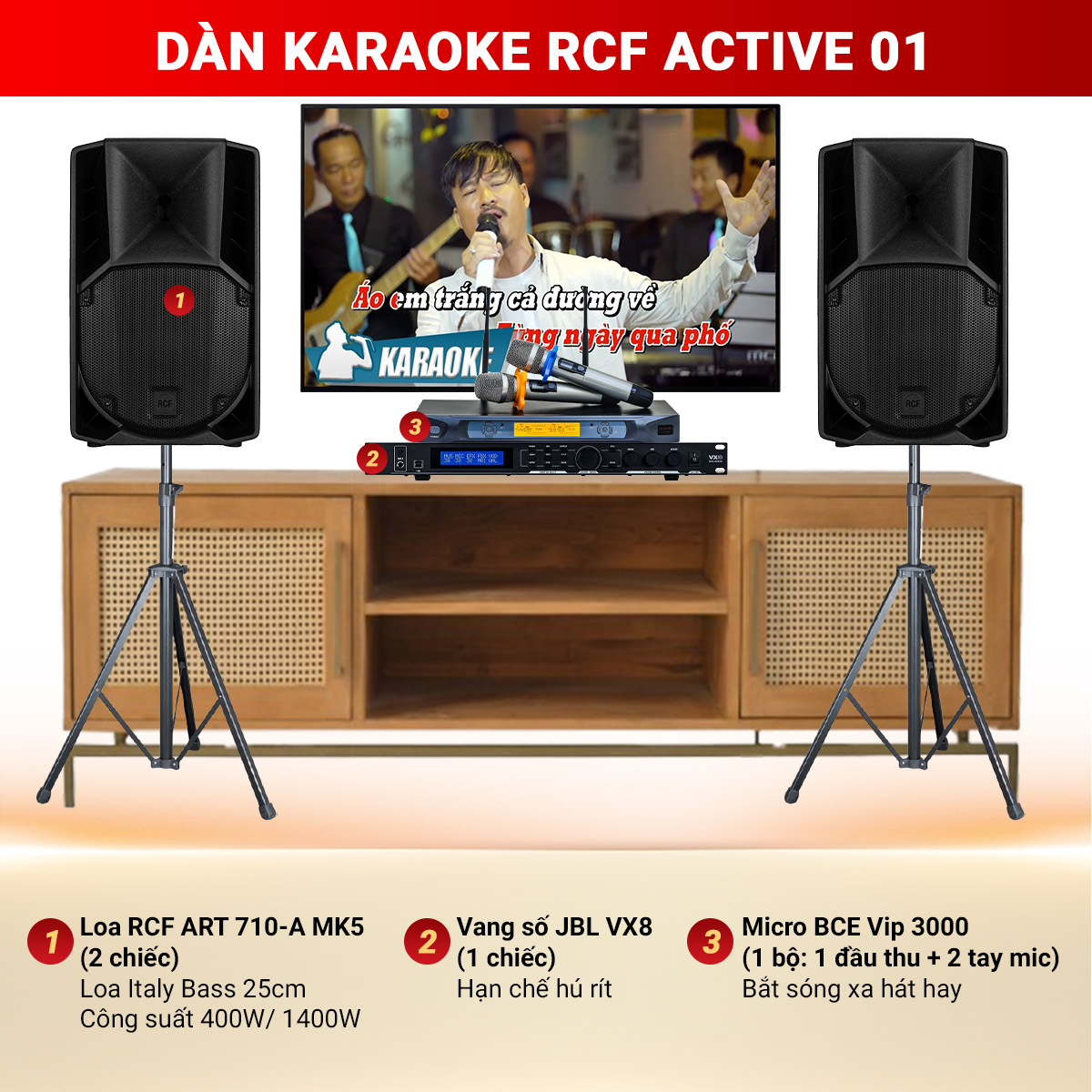 Dàn karaoke RCF Active 01