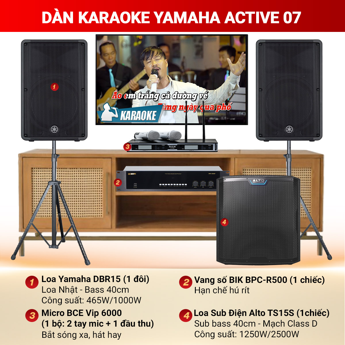 Dàn Karaoke Yamaha Active 07