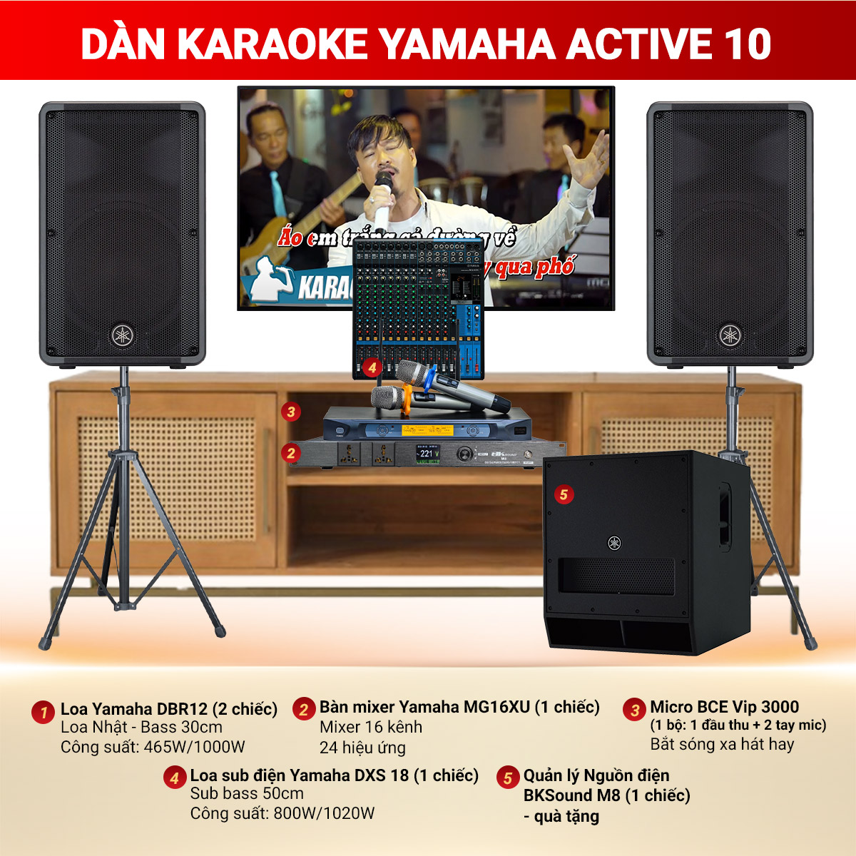 Dàn Karaoke Yamaha Active 10 