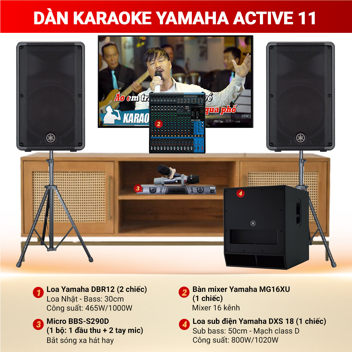 Dàn Karaoke Yamaha Active 11