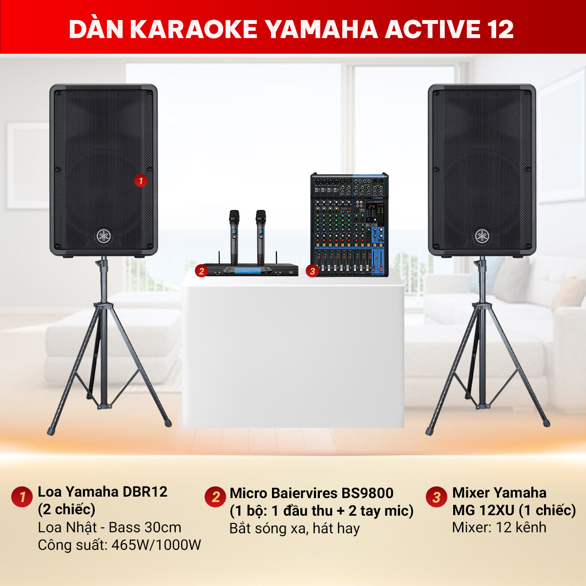 Dàn karaoke Yamaha Active 12