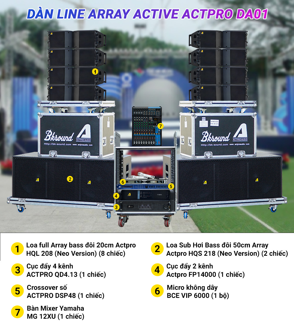 dàn Line Array Active Actpro DA01