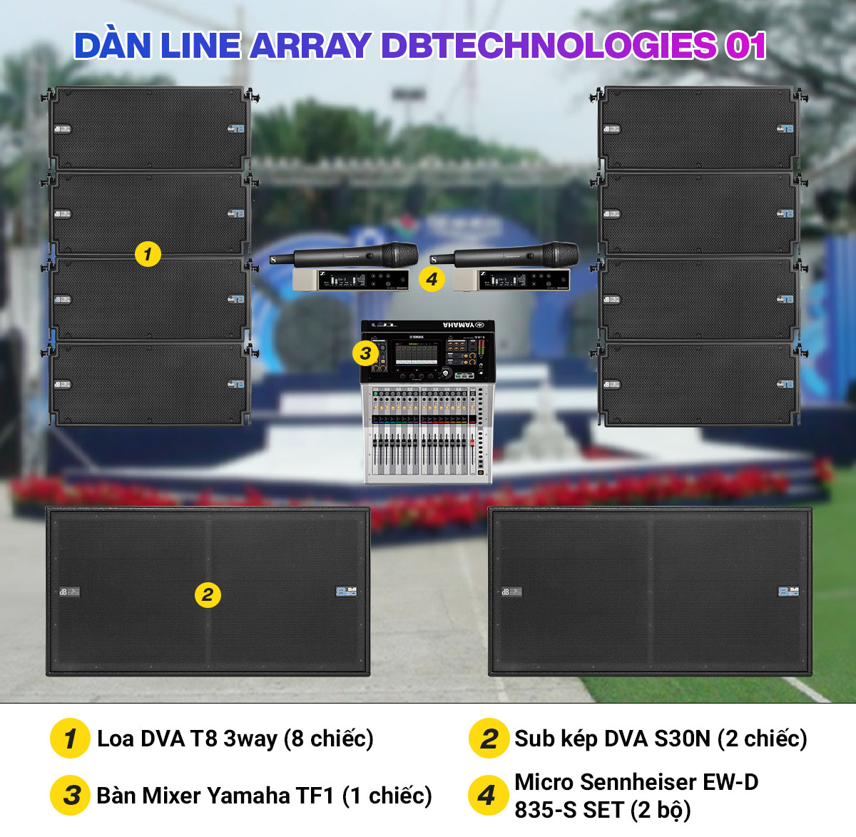 Dàn line array dBTechnologies 01