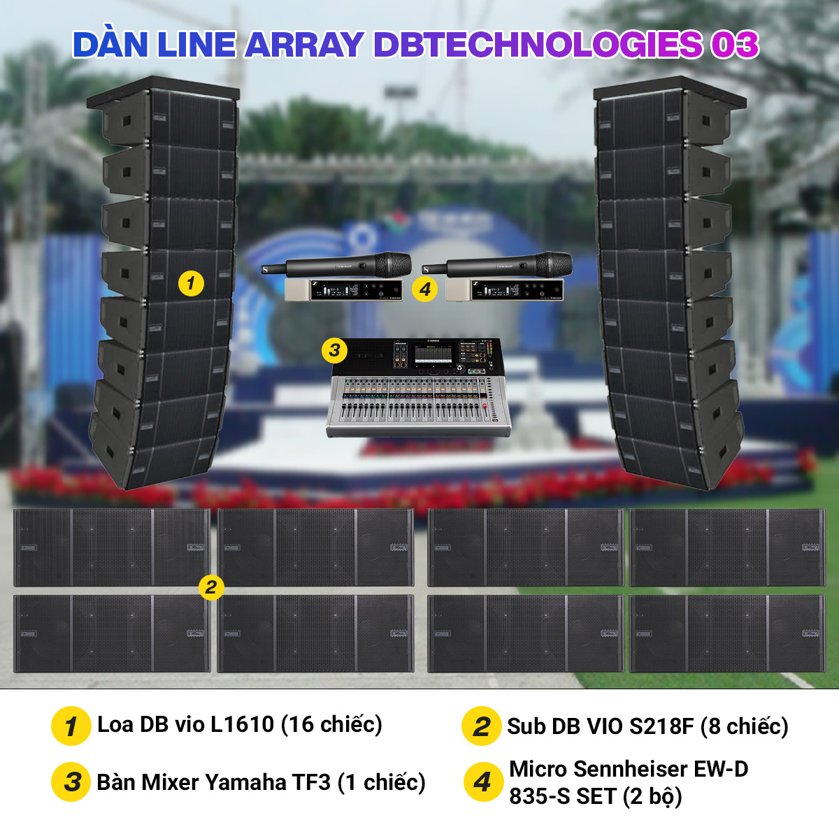 Dàn line array dBTechnologies 03