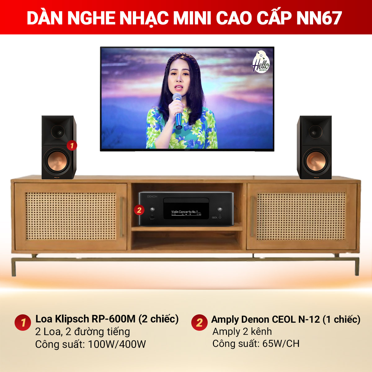 Dàn nghe nhạc mini cao cấp NN67