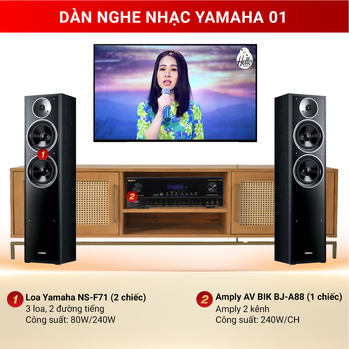 Dàn nghe nhạc Yamaha 01