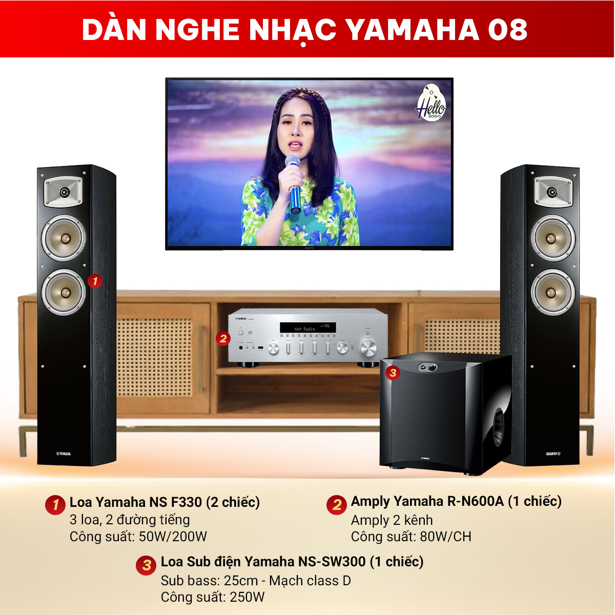 Dàn nghe nhạc Yamaha 08
