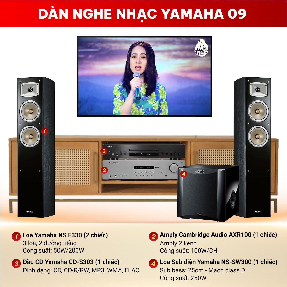 Dàn nghe nhạc Yamaha 09