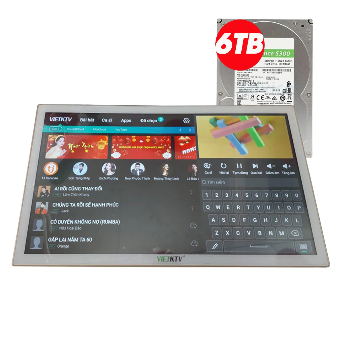 Đầu liền màn VietKTV AIO20 6TB