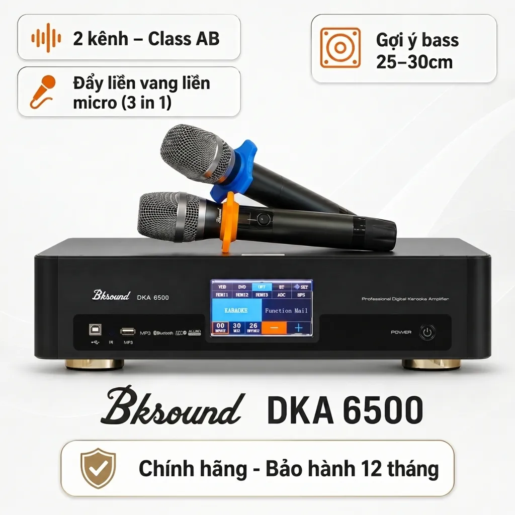 Digital Karaoke Power Amplifier Bksound DKA 6500