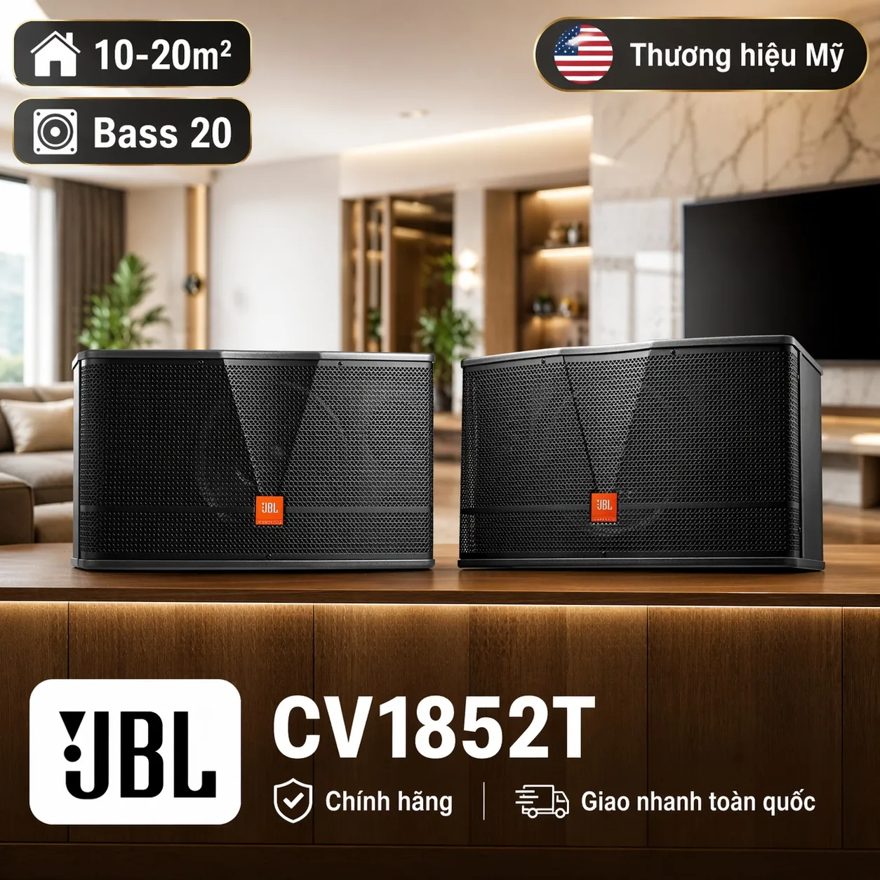 Loa karaoke JBL CV1852T