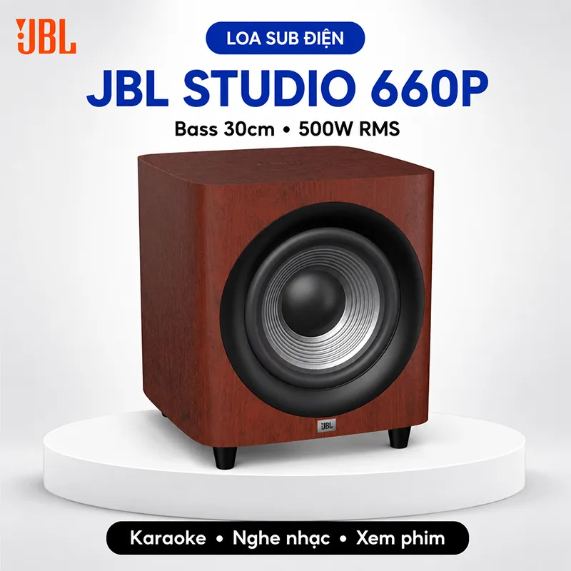 Loa sub điện JBL Studio 660P (Made in Indonesia)