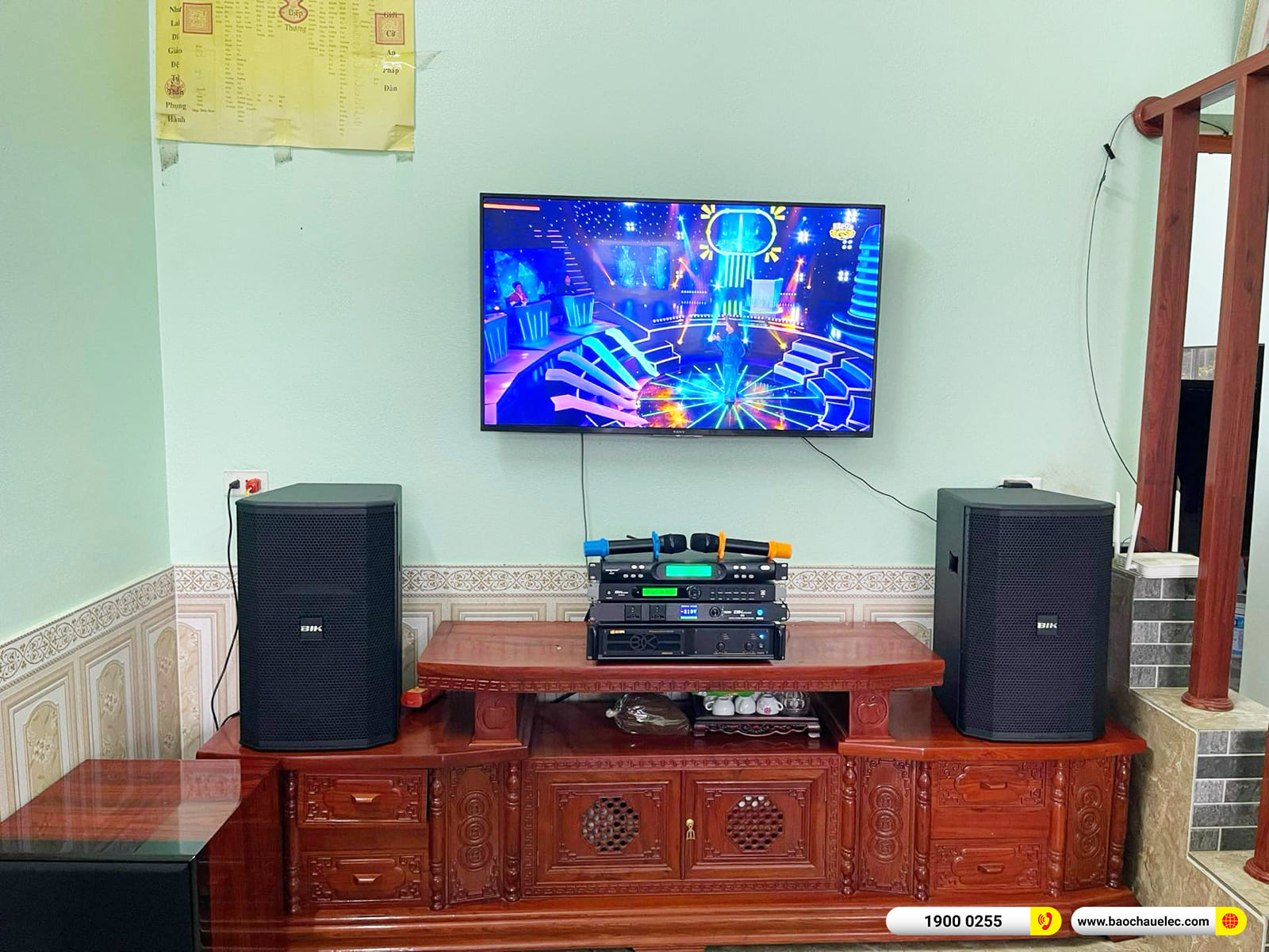 Lắp đặt dàn karaoke BIK hơn 42tr cho anh Dương ở Thanh Hóa 