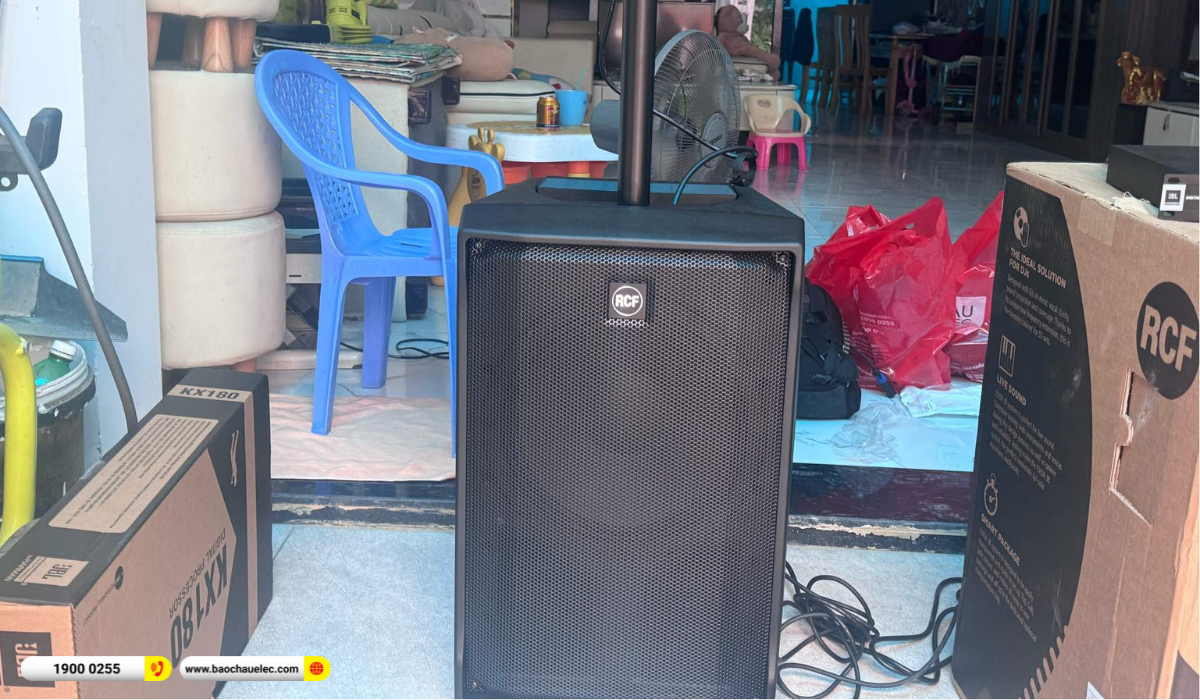 Lắp đặt dàn karaoke di động RCF hơn 73tr cho anh Vũ tại TP HCM