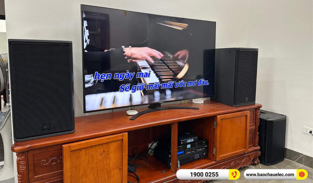 Lắp đặt dàn karaoke RCF hơn 133tr cho anh Hùng tại Hà Nội