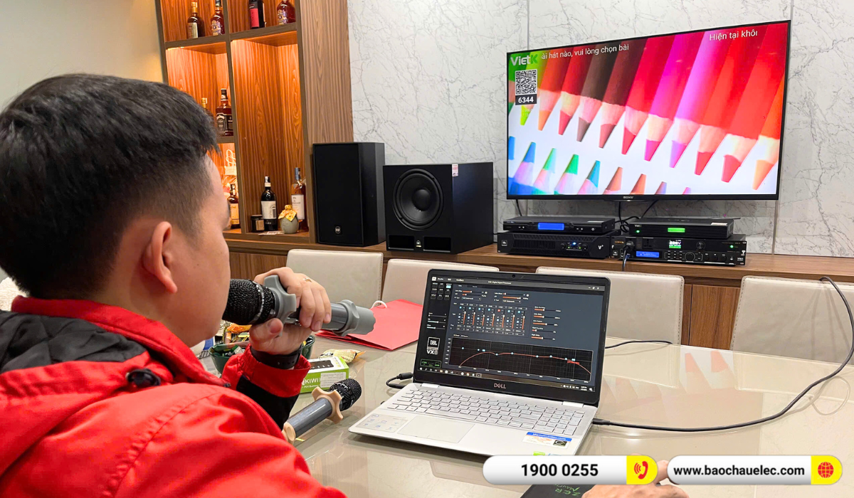 Lắp đặt dàn karaoke RCF hơn 122tr cho biệt thự Vinhomes Gardenia tại Hà Nội