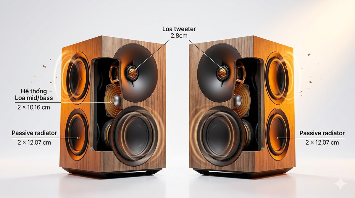 loa Cambridge Audio L/R M