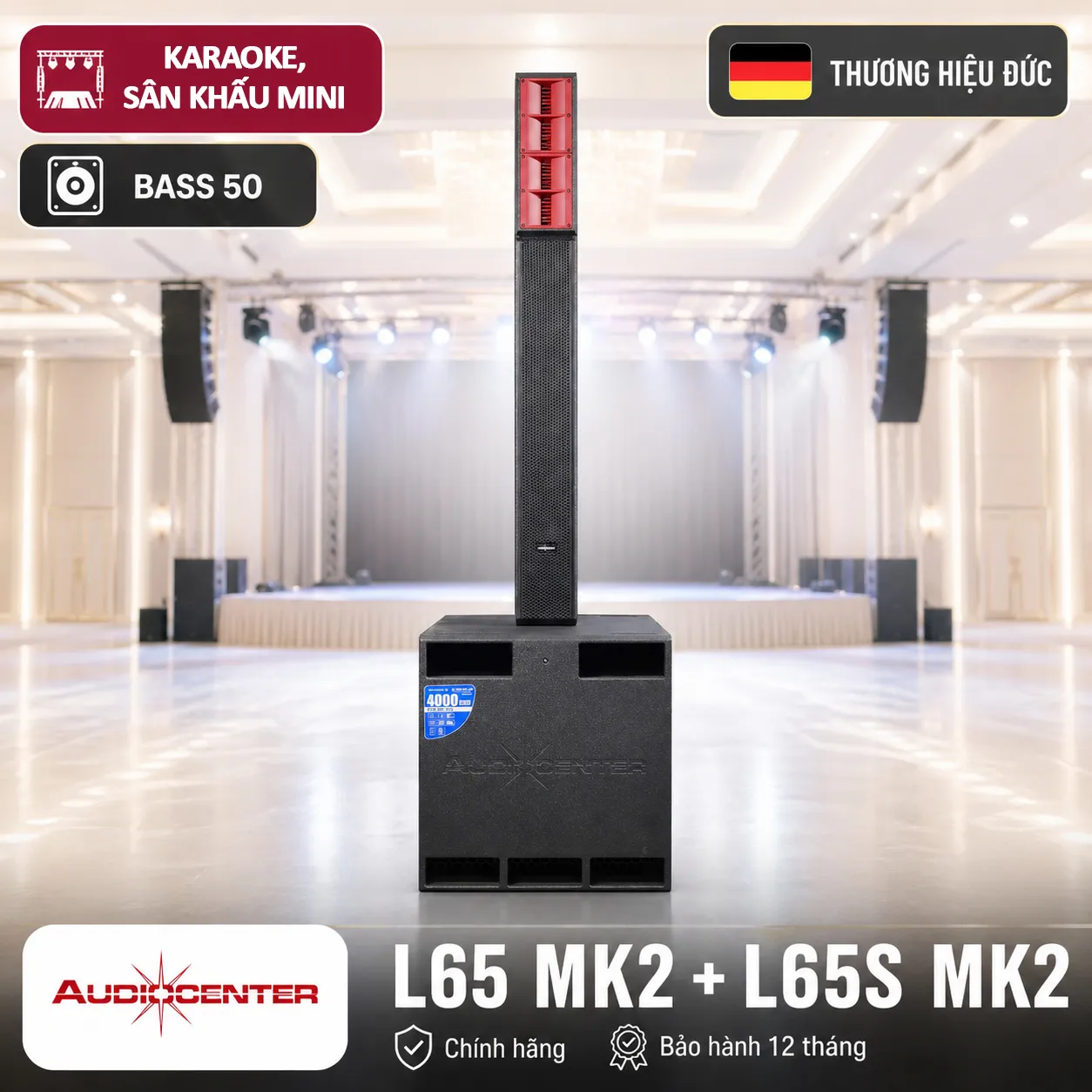 Loa cột Audiocenter L65 MK2 + L65S MK2