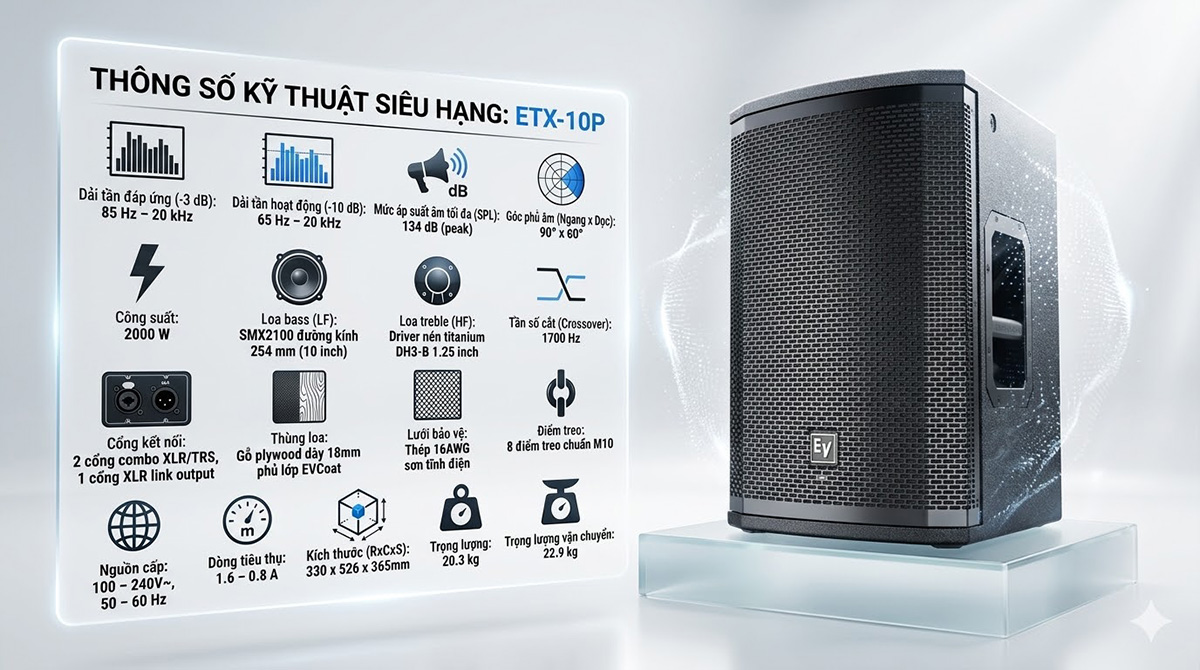 Loa Electro Voice ETX-10P-EU