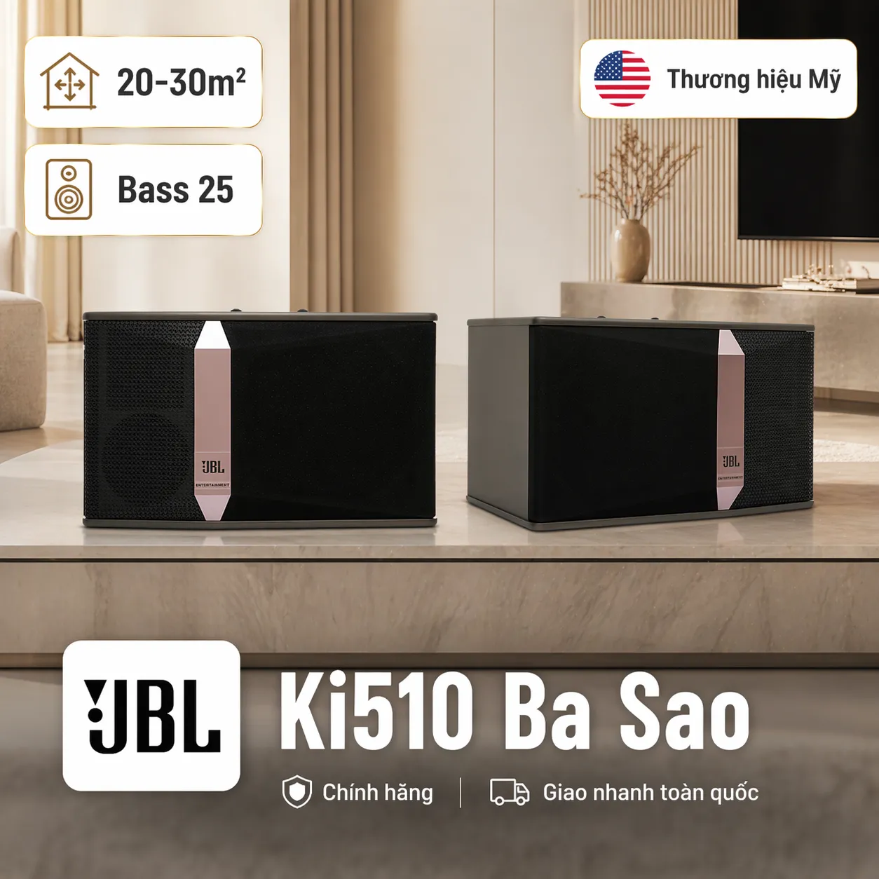 Loa karaoke JBL Ki510 Ba Sao