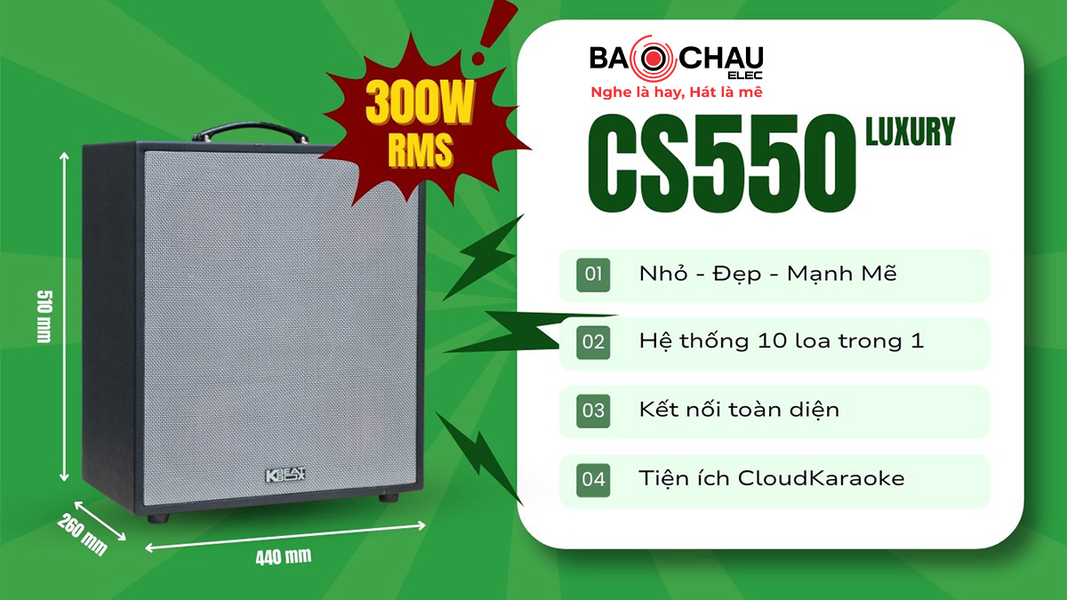 Loa karaoke di động Acnos CS550 Luxury