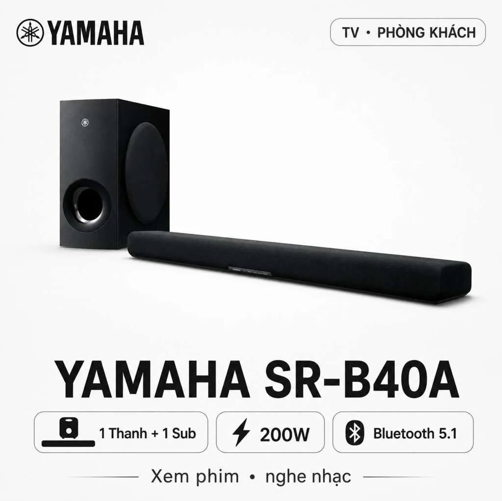 Loa Soundbar Yamaha SR-B40A