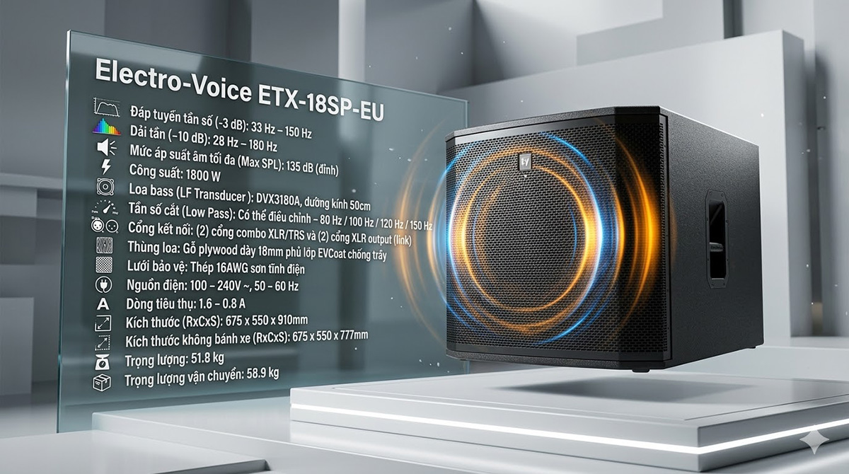 Loa sub Electro Voice ETX-18SP-EU