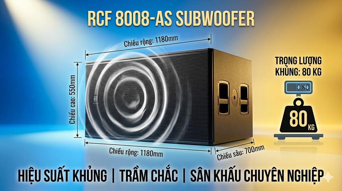 Loa sub RCF 8008-AS